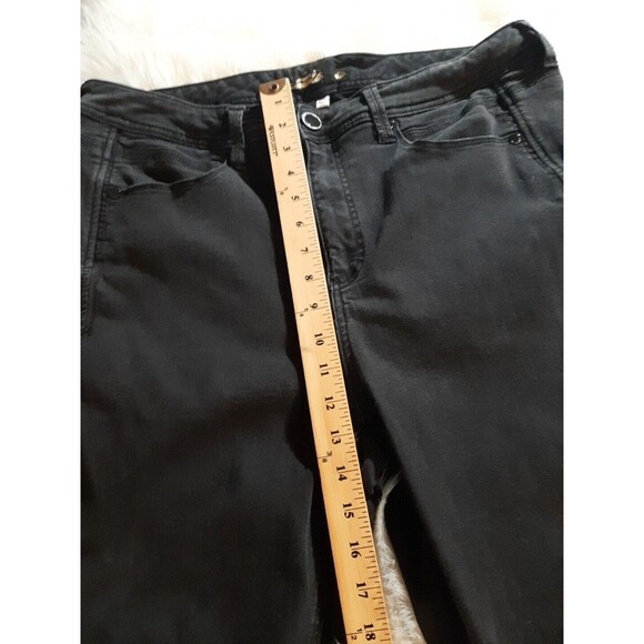 Seven7 Women's 18W Black Stretch Tummyless Straight Leg Denim Jeans - Picture 8 of 9